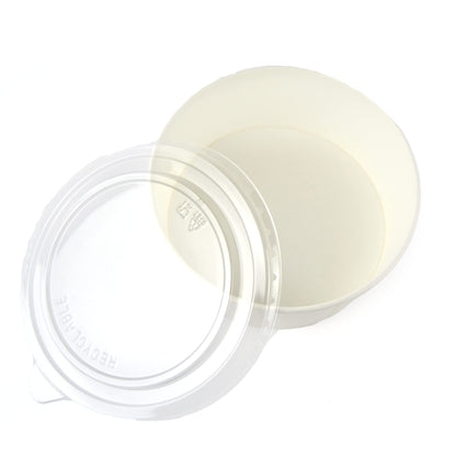 Pz 50 Insalatiera in carta per asporto di alimenti come insalate miste, verdure, riso pollo e pasta