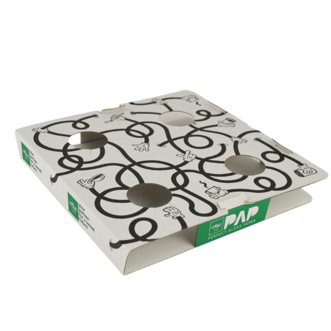 pz 20 asporto bicchieri caffe e cappuccino 4 posti in cartone 180 cc/ 240 cc