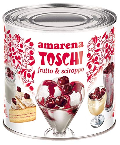 510 gr Anforetta Amarene Sciroppate Tutto frutto Sciroppo Toschi Dolci Guarnizioni Gelato fruit and syrup
