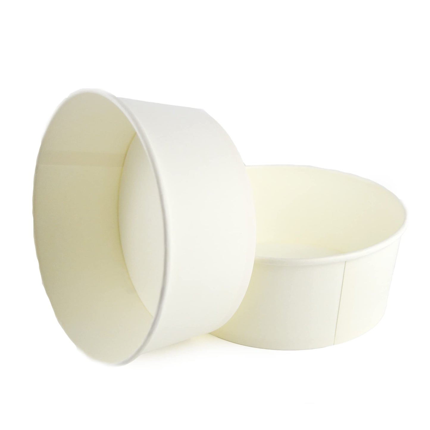 Pz 50 Insalatiera in carta per asporto di alimenti come insalate miste, verdure, riso pollo e pasta