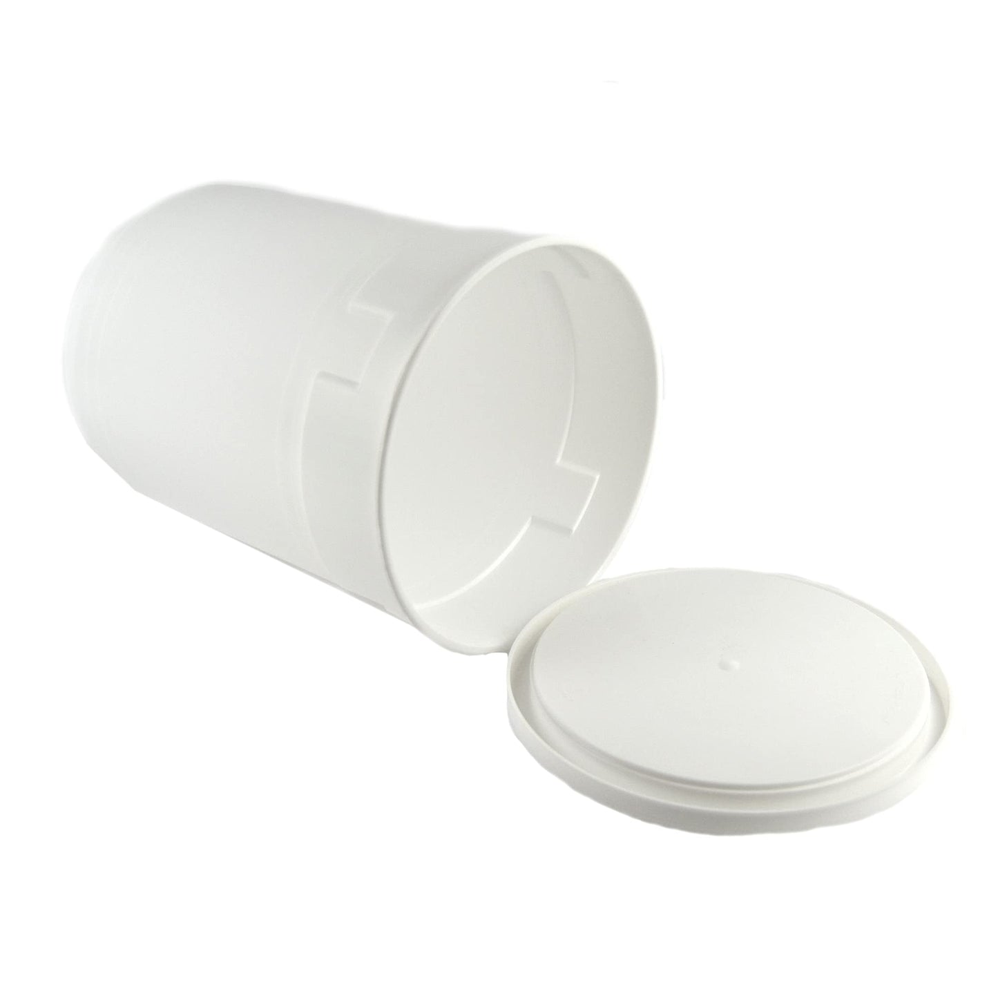 Lot de 10 récipients cylindriques pour glaces avec puits et couvercle