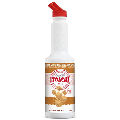 Toschi Sciroppo di Zucchero di Canna Kg 1,300 ( Litri 1) in Bottiglia con Dispenser