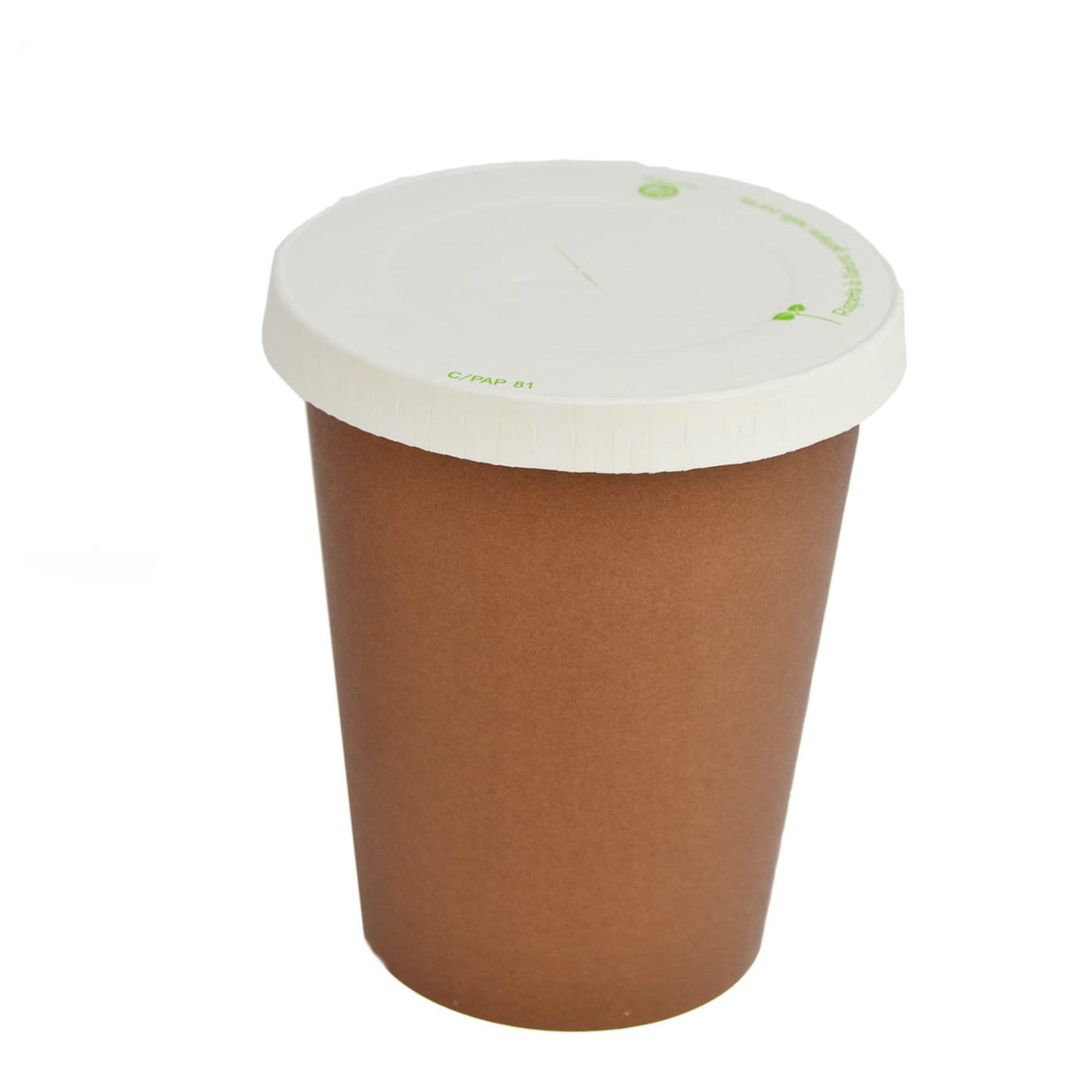 Pz 100 bicchiere 8 oz in carta marroni 250ml per cappuccino, cioccolata calda