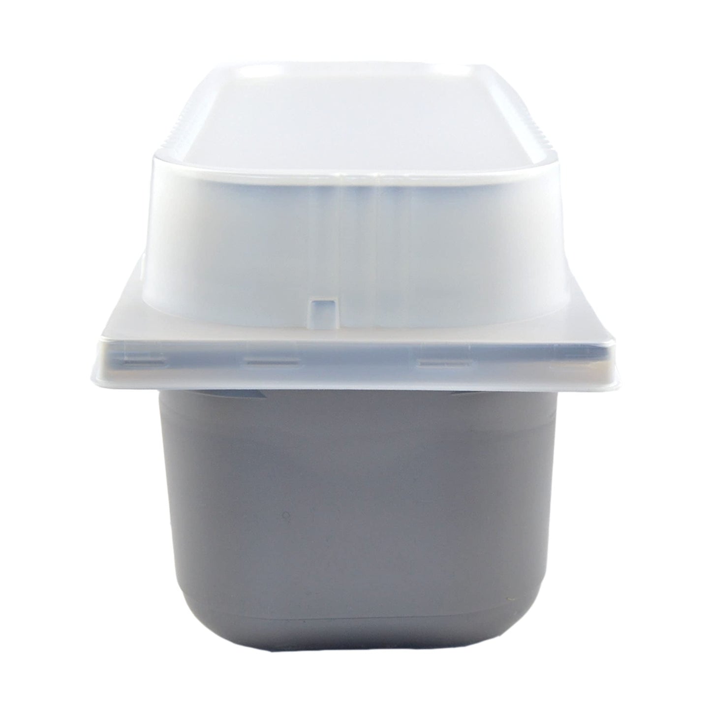 25 unidades de recipientes para helado de 5 litros, ideales para vitrinas de heladerías + tapa transparente alta