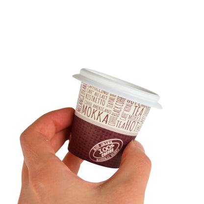 100 gobelets à café en papier à motifs en jute de 75 ml (3 oz) idéaux pour le café