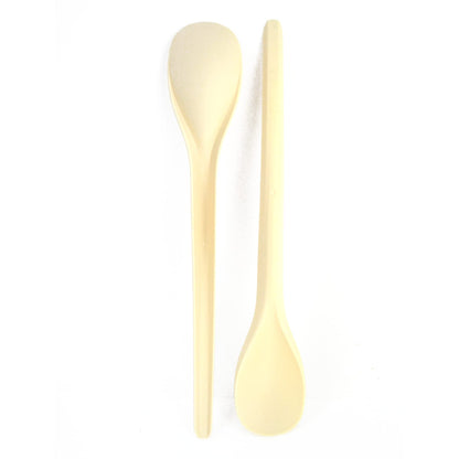 200 cuillères à café compostables cm 17,5 couleur marron pour glaces et yaourts