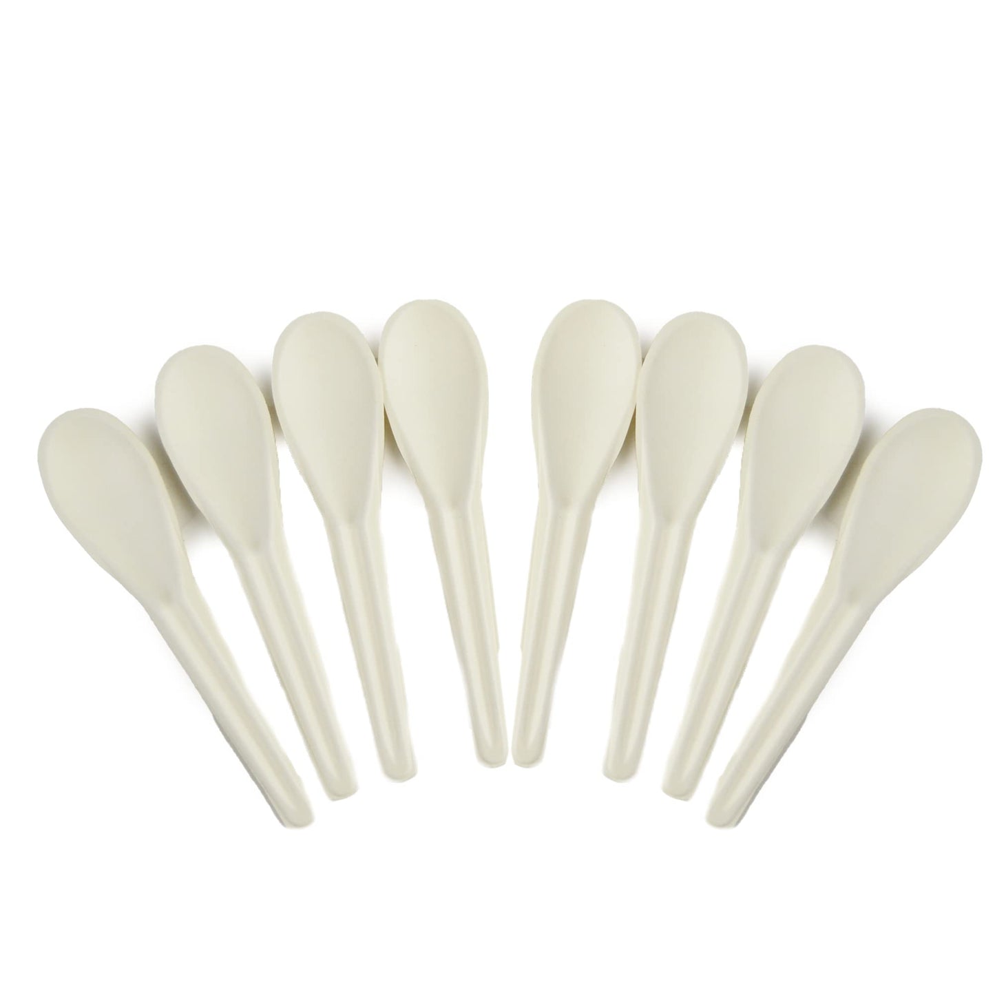Pz 240 cucchiaini in carta 12,5 cm  bianchi per gelato e yogurt