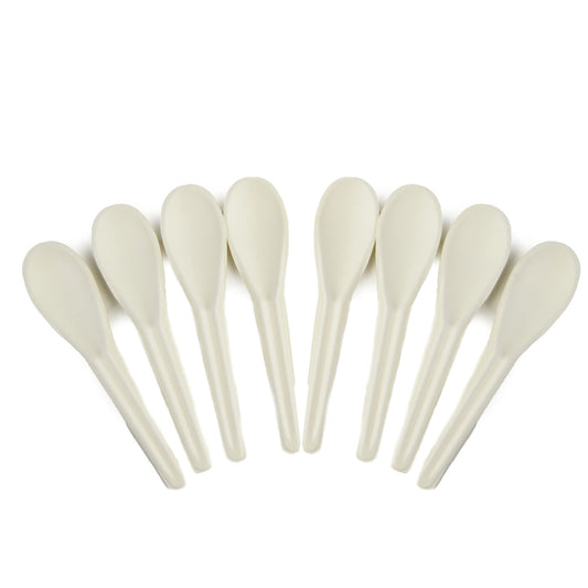 Pz 240 cucchiai in carta 15 cm bianchi per gelato e yogurt