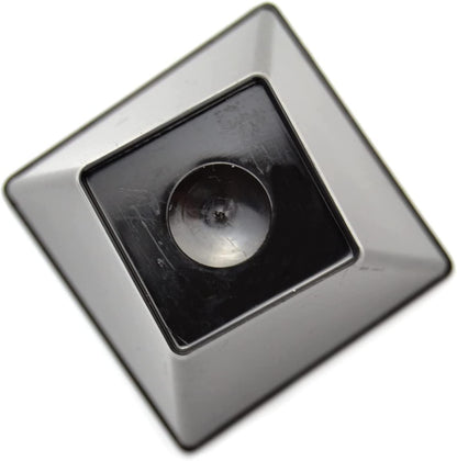 50 coupelles individuelles noires à fond carré pour desserts, bonbons, mousses à fond transparent