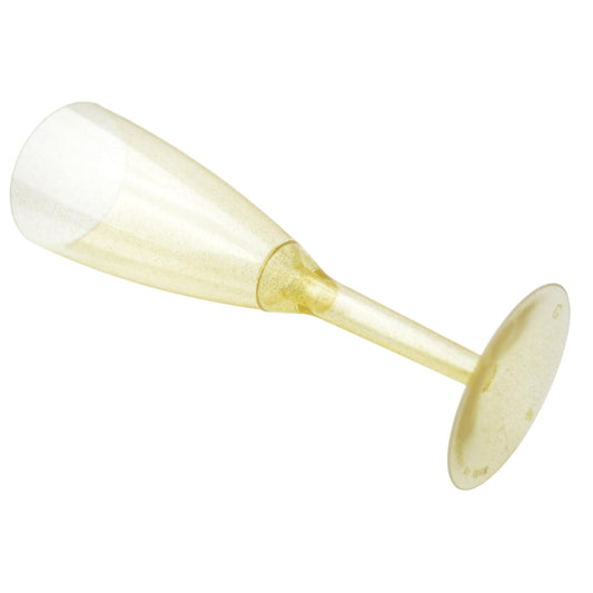 Pz 50 calice monouso flute champagne bicchieri prosecco trasparenti brillantinati