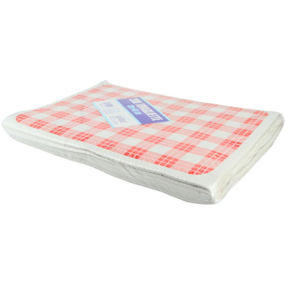 200 sets de table jetables en papier martelé à motif damier écossais pour pubs, tavernes et restaurants de restauration rapide