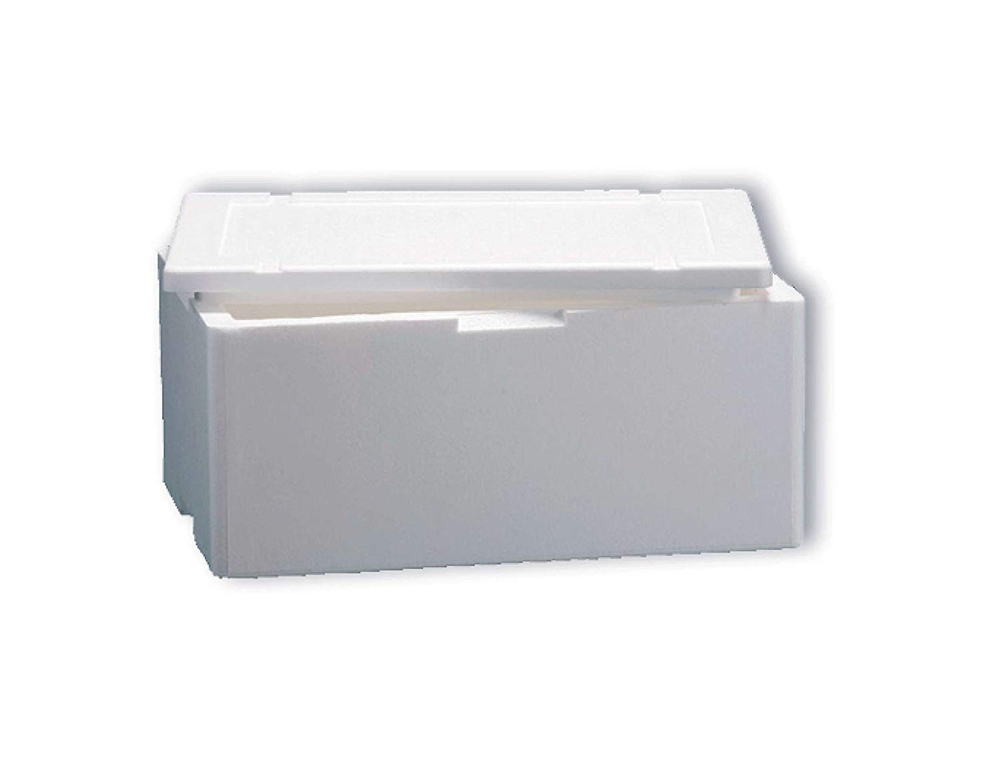 Scatola termica bianca rettangolare 50 x 30 x 22 cm per asporto alimenti