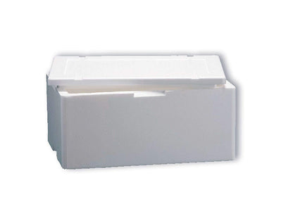 Scatola termica bianca rettangolare 50 x 30 x 22 cm per asporto alimenti