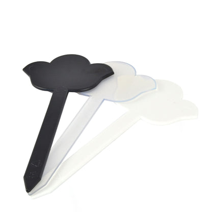 Lot de 10 marqueurs de saveurs en forme de fleur pour comptoir de glaces, pâtisserie, épicerie fine, rigides et réutilisables