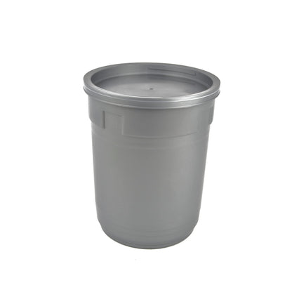 Lot de 10 récipients cylindriques pour glaces avec puits et couvercle