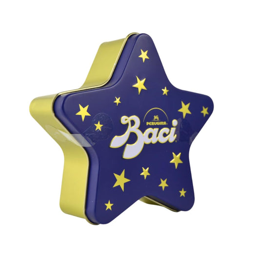 1 latta a forma di stella baci gr 50 contenente cioccolatini perugina baci ideale per regalo