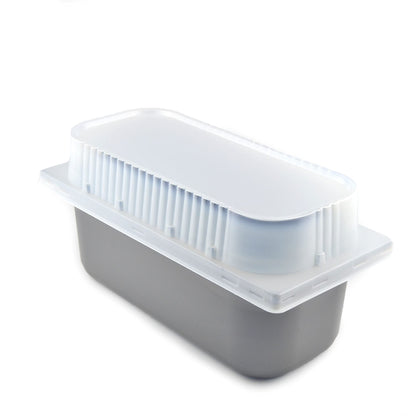 25 unidades de recipientes para helado de 5 litros, ideales para vitrinas de heladerías + tapa transparente alta