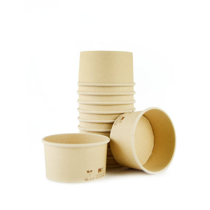 PZ 250 Coppette in carta color avana per gelato