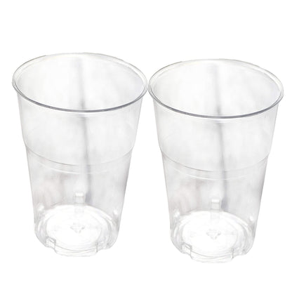 100 vasos de PET transparentes para cócteles, fiestas y celebraciones