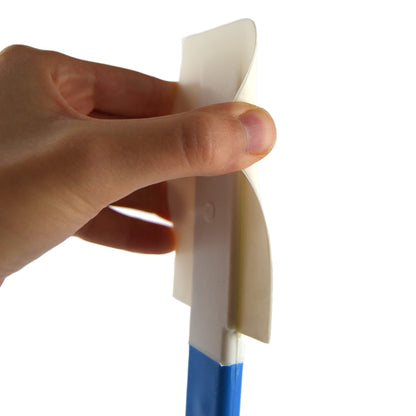 Lot de 5 spatules à glace de 31 cm de long, manche bleu avec trou de suspension