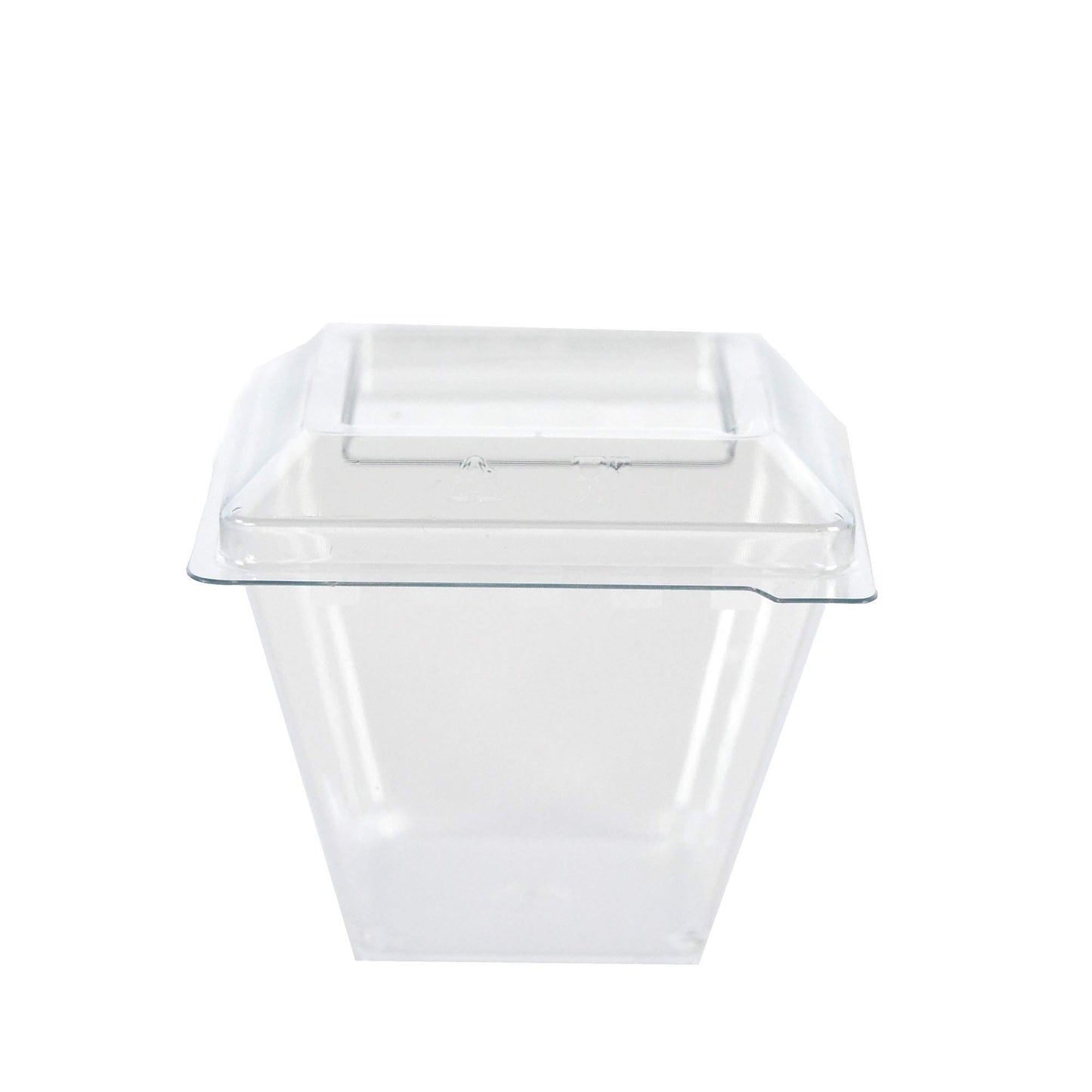 50 coupelles transparentes individuelles 58cc pour desserts, bonbons, mousses + couvercle