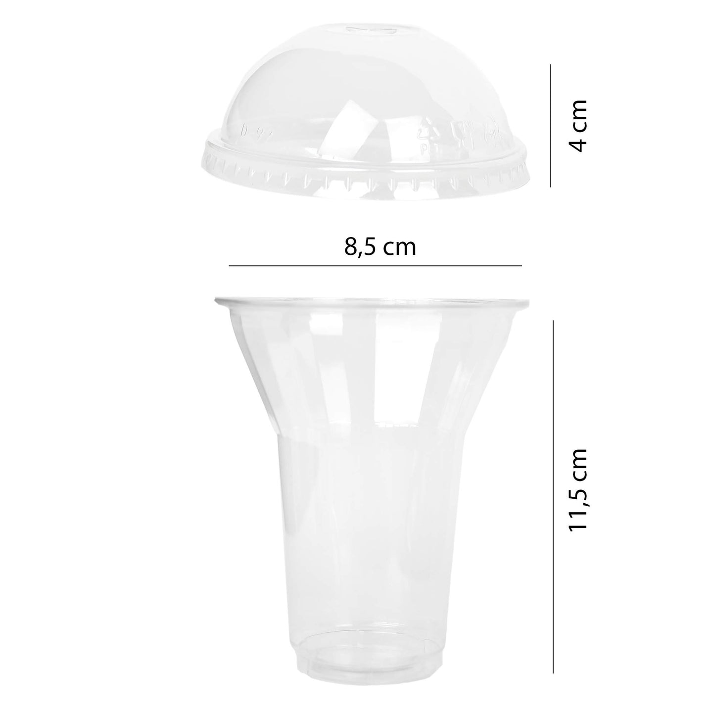 PZ 50 Gobelet FRAPPE cc 330 pour yaourt, glace et salade de fruits avec couvercle