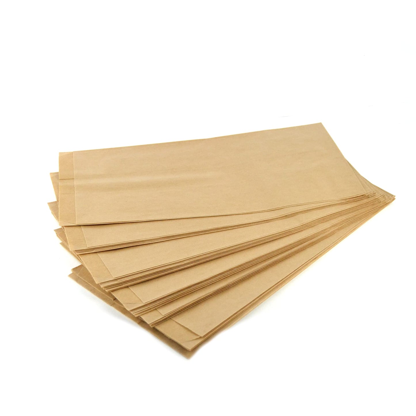 Pz 100 sacchetti in carta antigrasso avana neutra per pasticcerie, bar, fast food