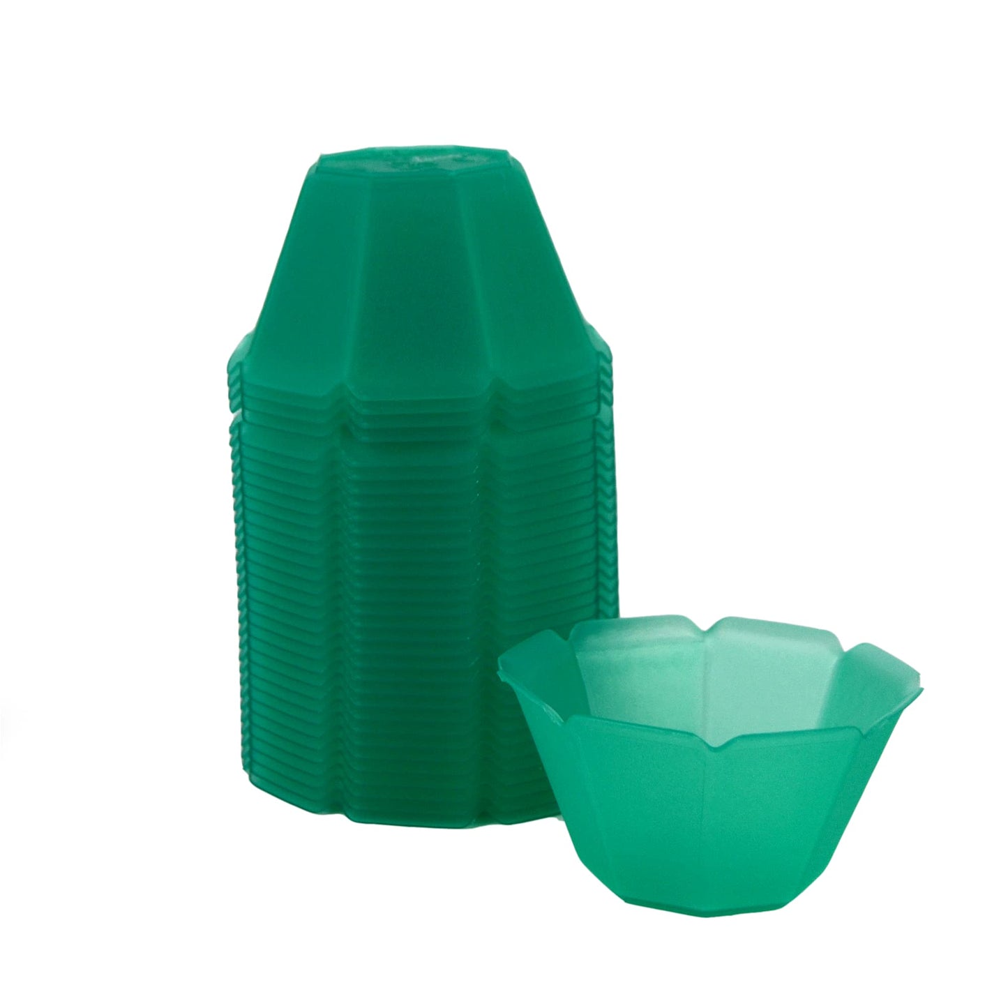 PZ 100 Vaso de yogur, helado y ensalada de frutas 90 cc en forma de flor