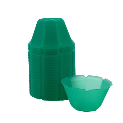 PZ 100 Vaso de yogur, helado y ensalada de frutas 90 cc en forma de flor