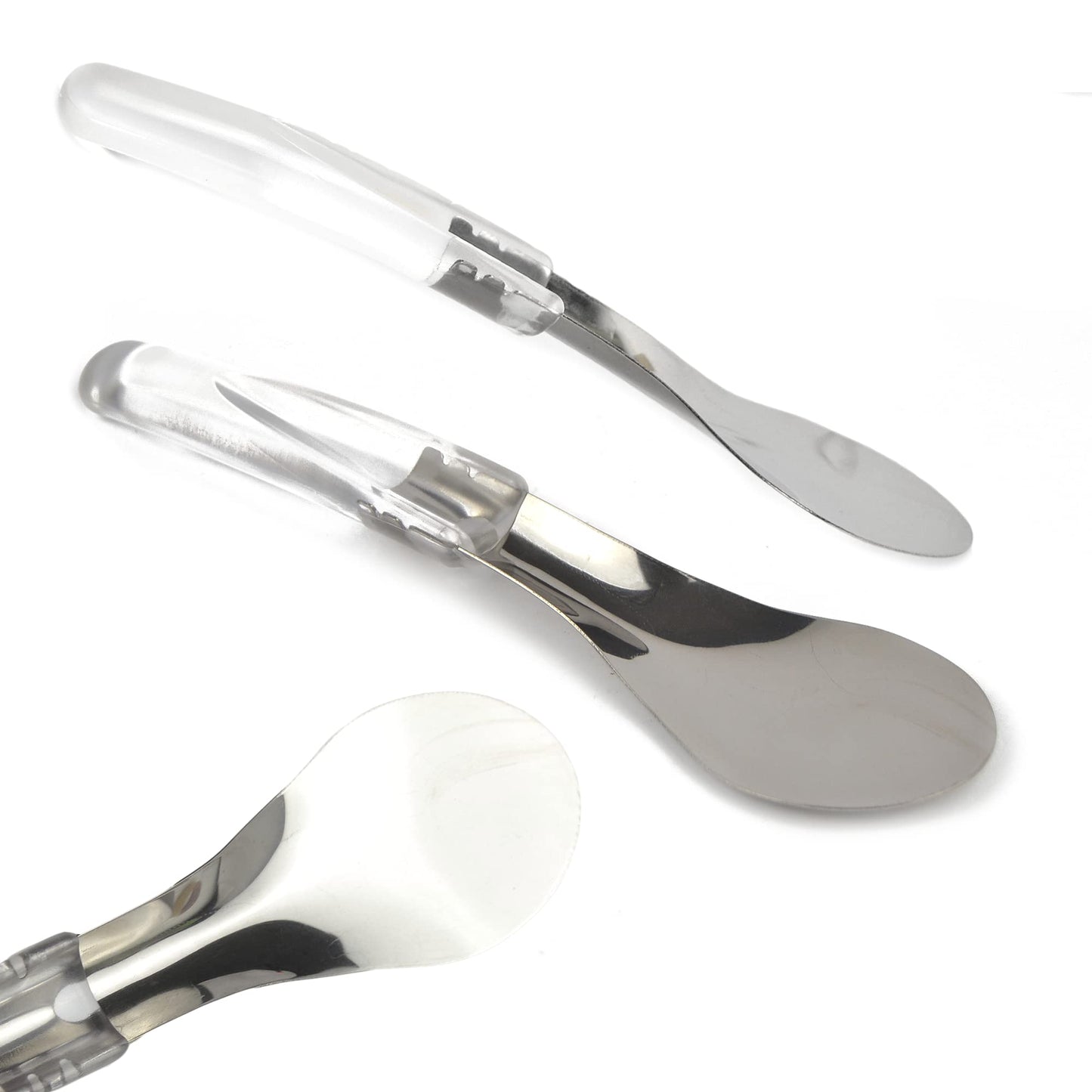 1 cuchara espátula para helado de 26 cm con mango largo transparente resistente