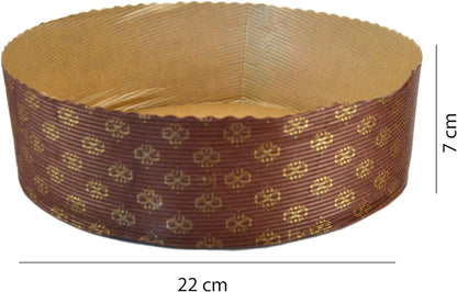 Moules bas en papier pour tartes et gâteaux 22 x h 7 cm