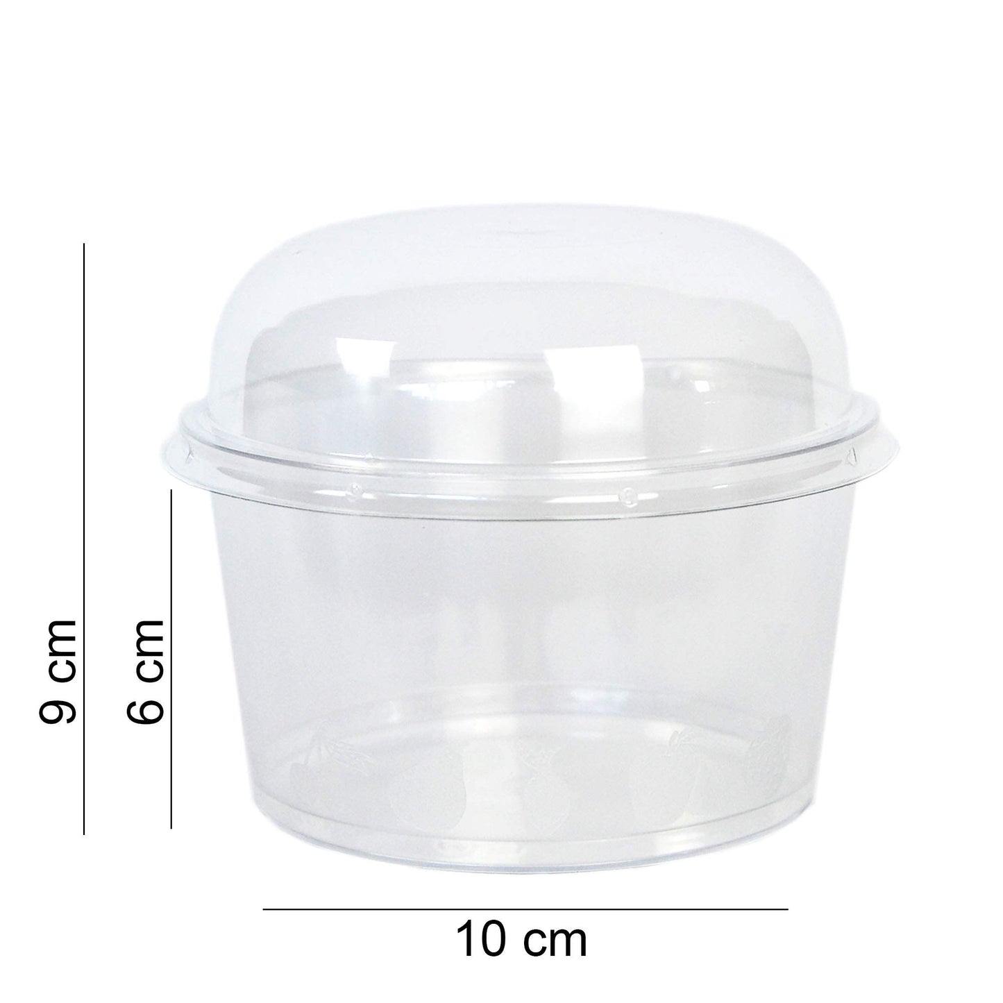 PZ 50 gobelets en plastique transparent 300cc + couvercle