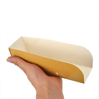 Pz 100 contenitore porta HOT DOG avana asporto burrito, panini, mezza baguette e piadine arrotolate