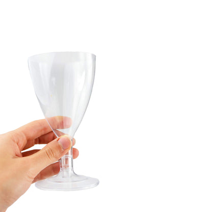 50 verres à vin cc 180 verres à apéritif à base transparente apericena