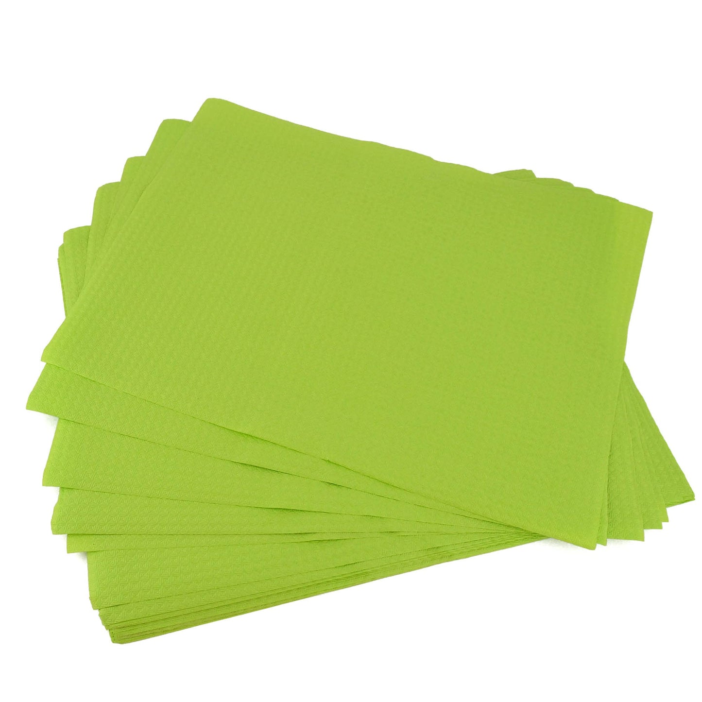 Pz 200 tovaglietta in carta verde martellata monouso per pub, osterie e fast food