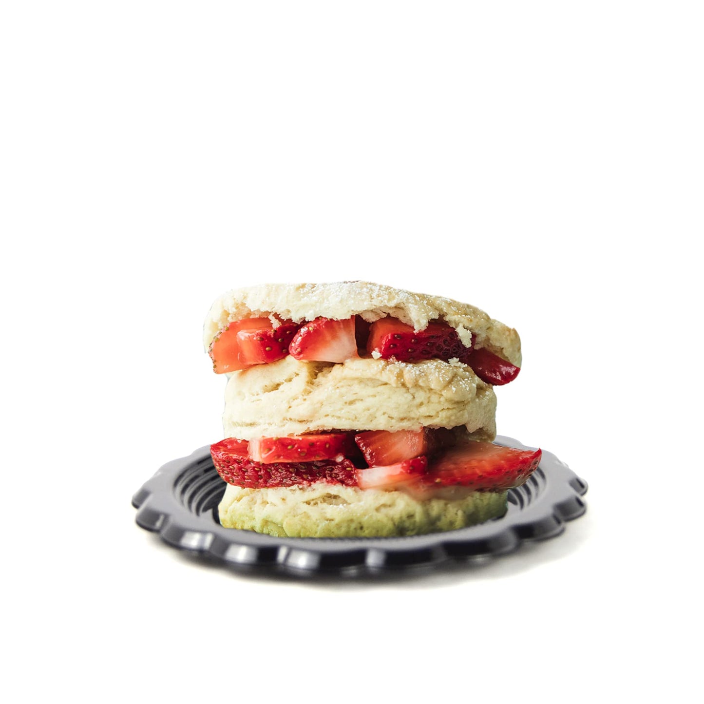 100 bandejas redondas negras para postres de repostería para exponer en el escaparate y para llevar