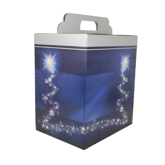 5 scatola regalo BLU TREE  in cartone ideale per creare pacchi natalizi pacchi regalo