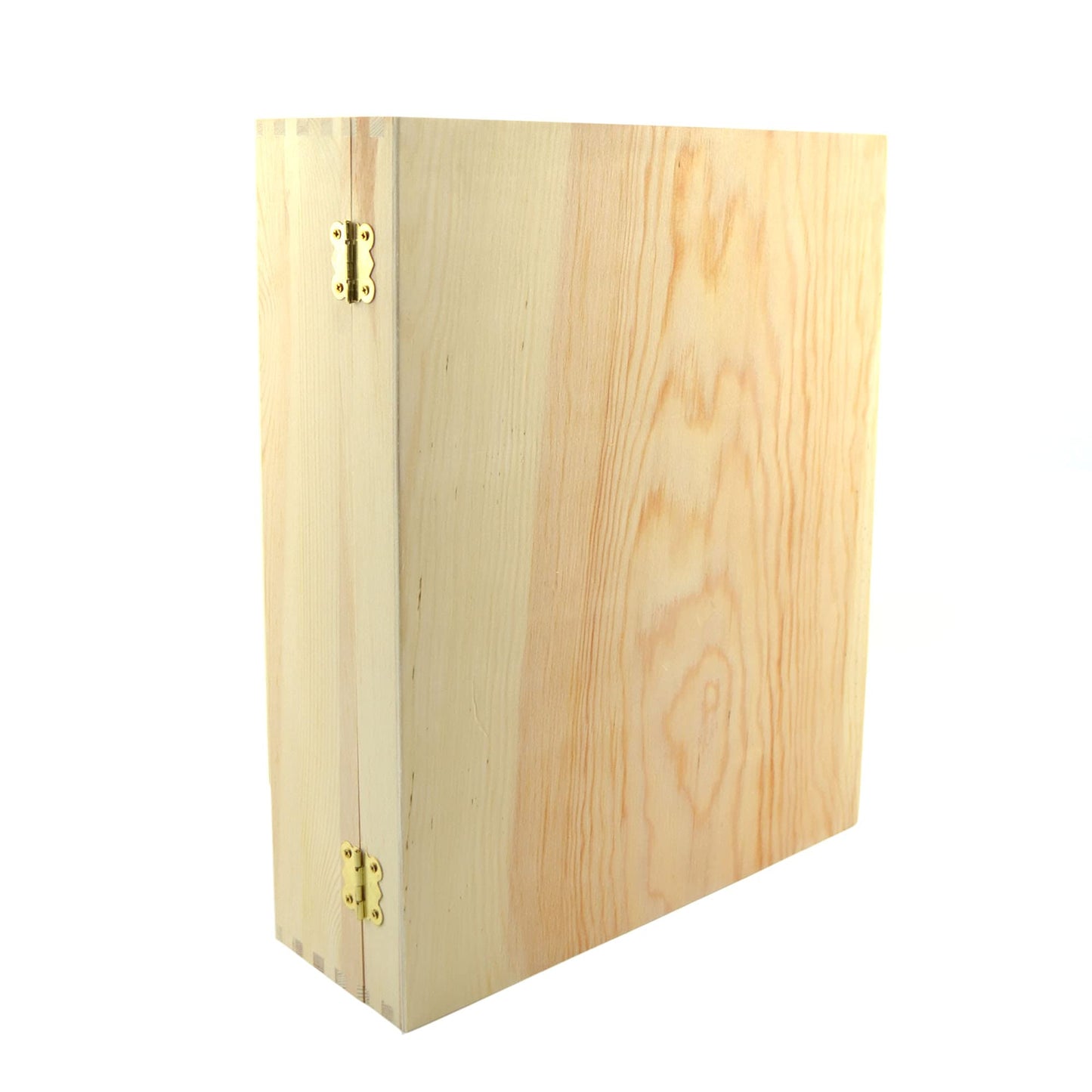 1 caja de vino de madera (x 3 botellas) caja con cierre divisor de cartón rojo