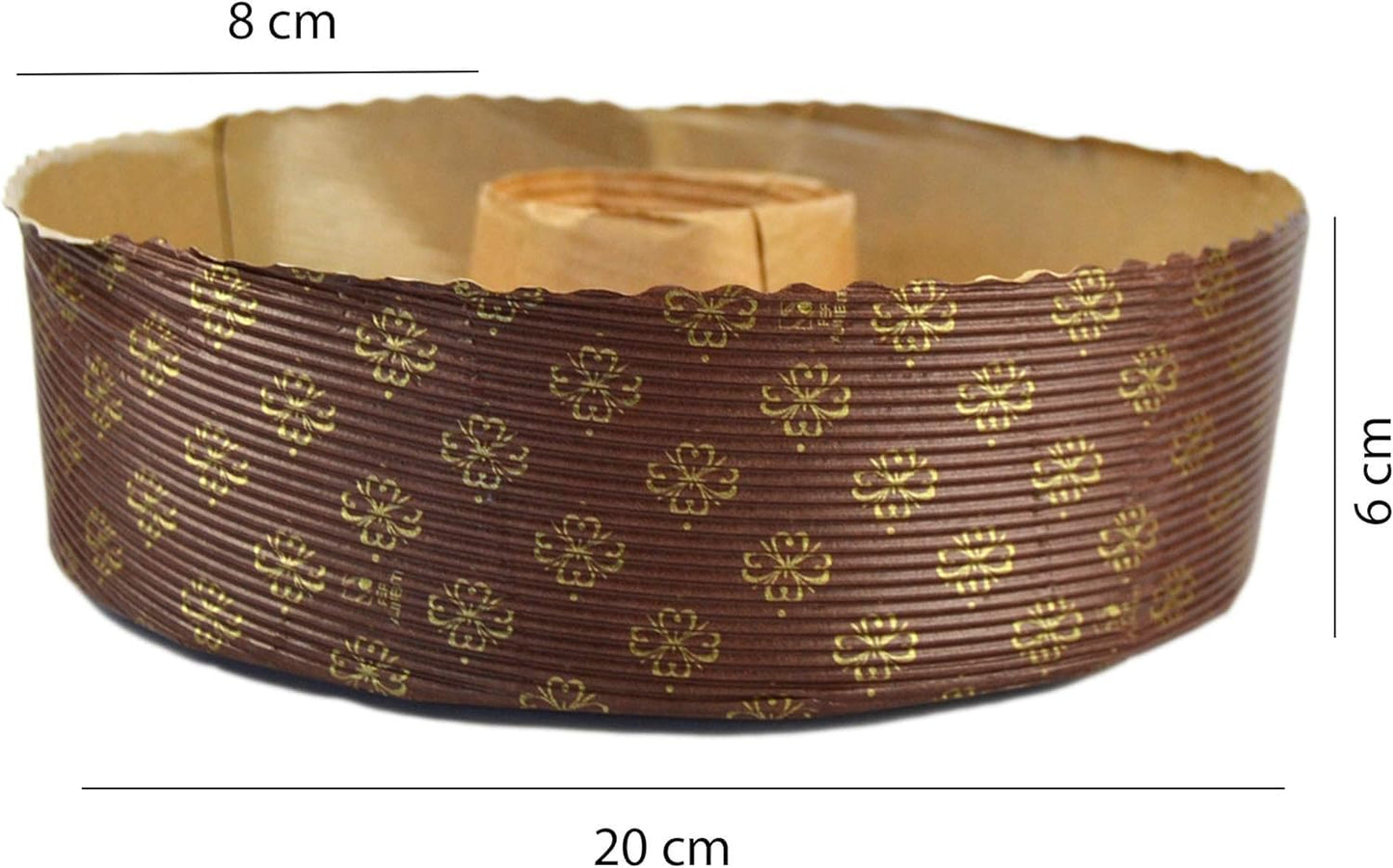 Moldes para roscos de 20 cm de diámetro y 6,5 cm de alto para dulces tradicionales