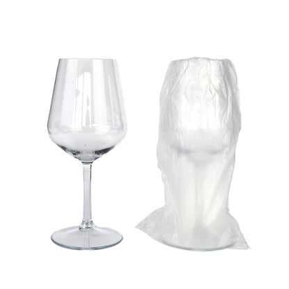 Lot de 6 verres à vin en tritan 400 cc en plastique ultra résistant, lavables et réutilisables, hauteur 21,5 cm
