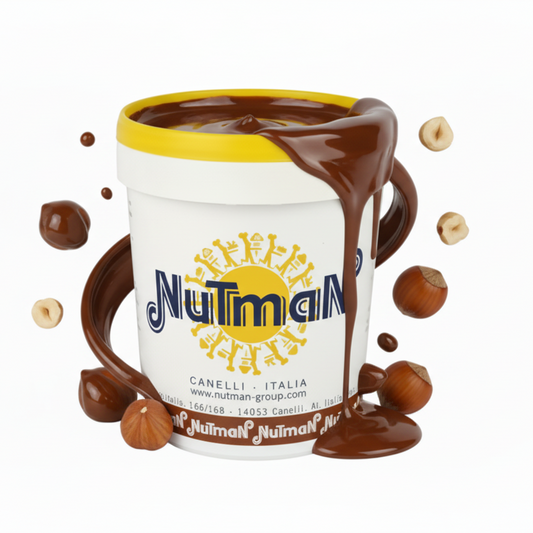 Nutman 1 kg panaché de pâte à tartiner fluide aux noisettes