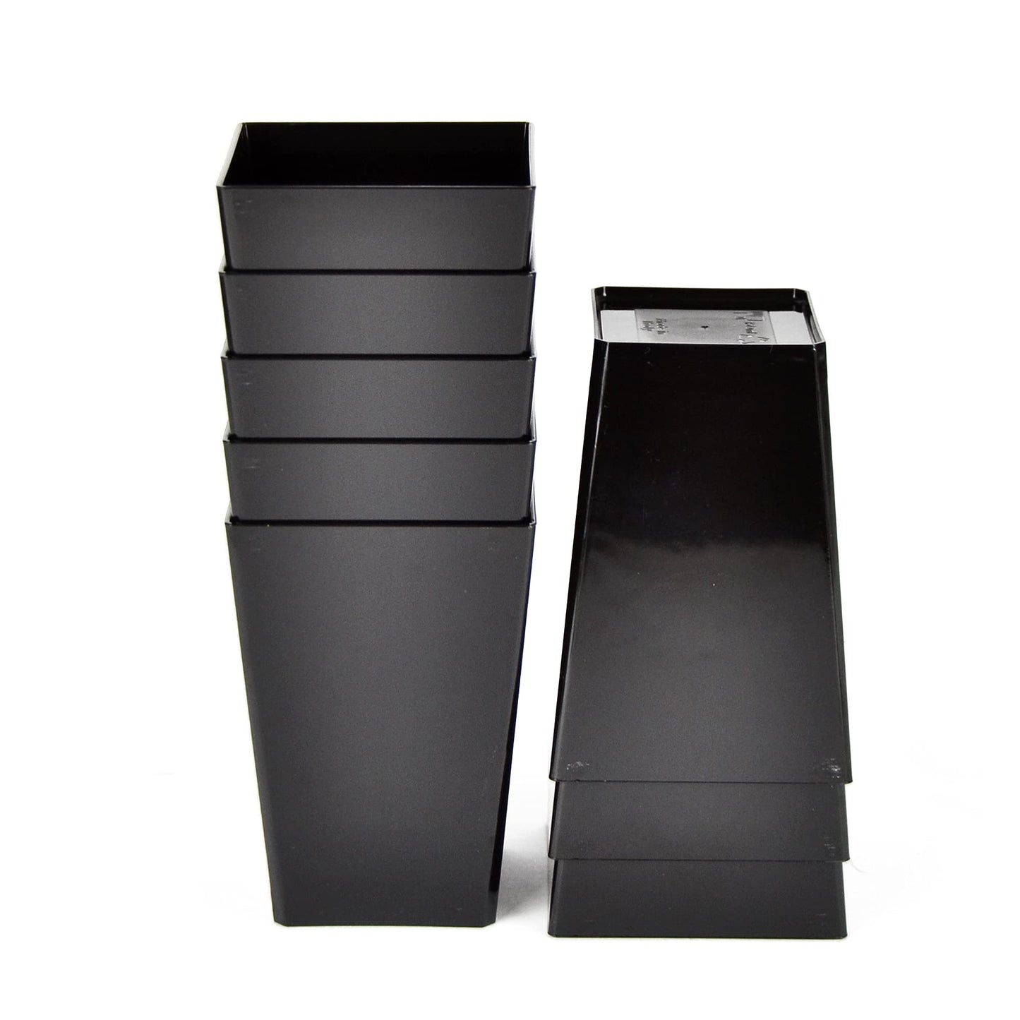 50 pièces en forme de cube en portion individuelle 160cc pour desserts, bonbons, mousses + couvercle