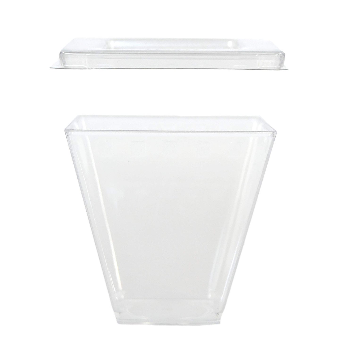 50 cubos monodosis de 150 cc para postres, dulces, mousse + tapa