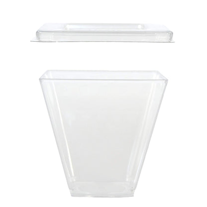 50 cubos monodosis de 150 cc para postres, dulces, mousse + tapa