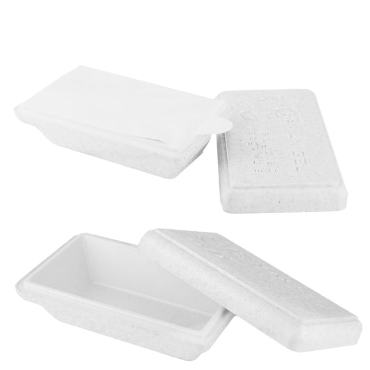 Pz 20 vaschette termiche per gelato in polistirolo + coperchio per asporto