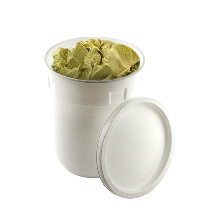 Lot de 10 récipients cylindriques pour glaces avec puits et couvercle