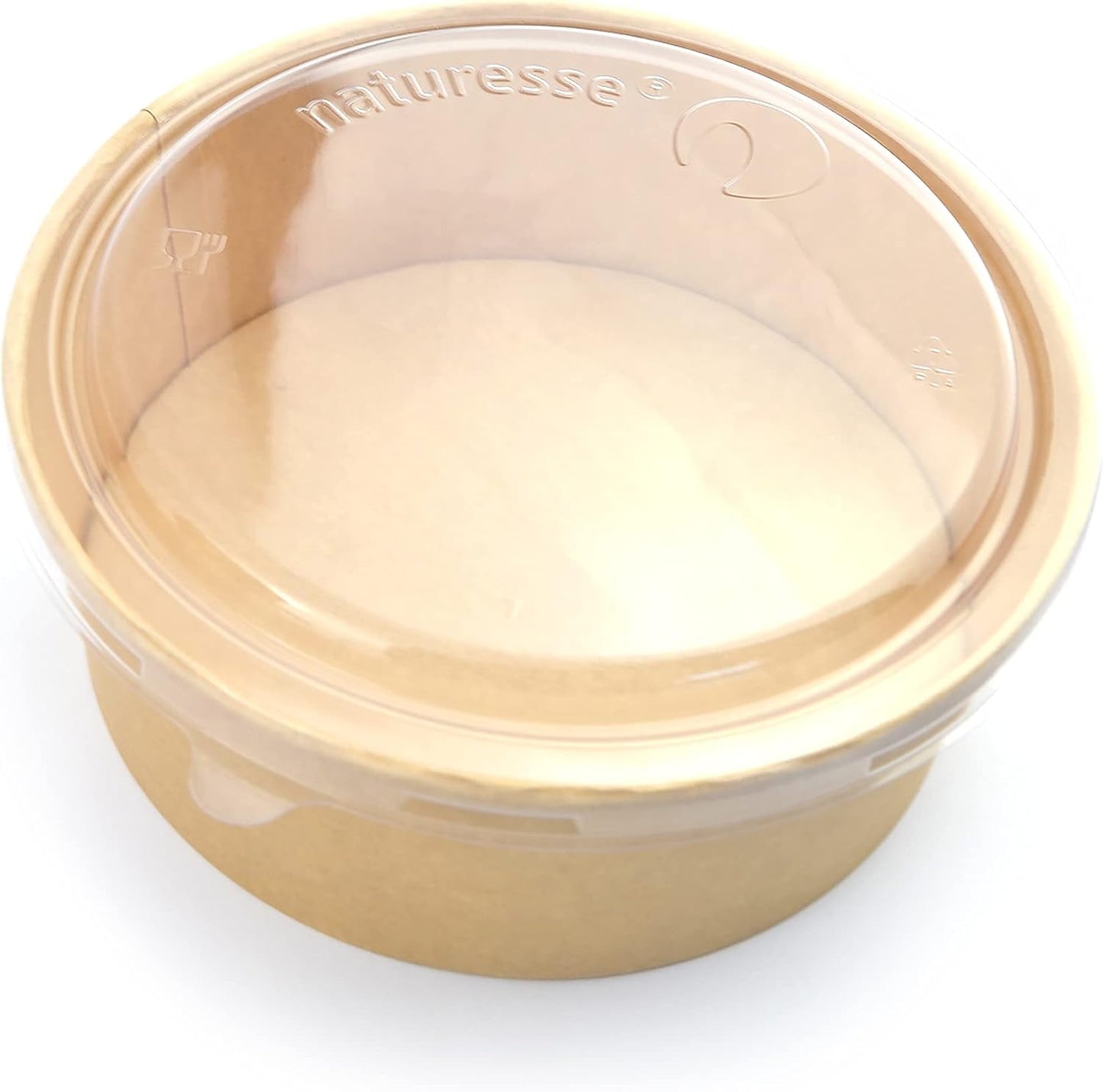 Pz 50 Insalatiera in carta per asporto di alimenti come insalate miste, verdure, riso pollo e pasta