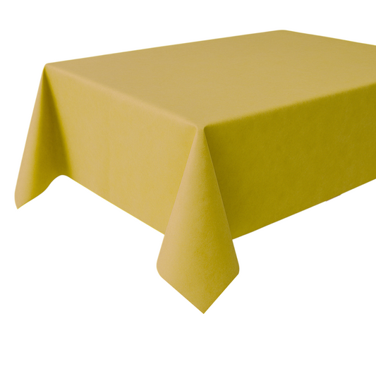 pz 20 tovaglie giallo ocra 100 x 100 cm in TNT (tessuto non tessuto) per cene e catering