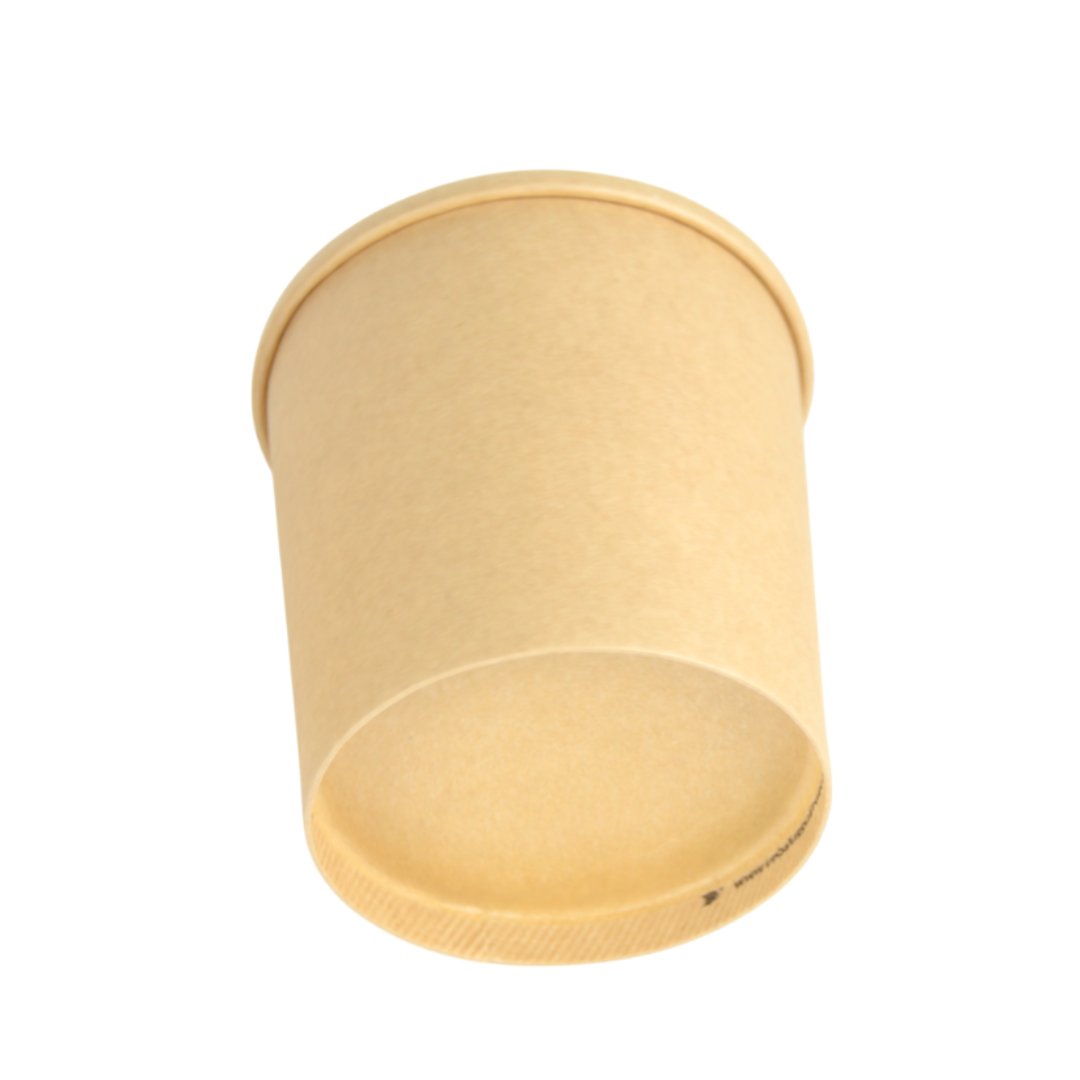 Pz 25 Barattolo per gelato 26 oz in cartone termico + coperchio per asporto