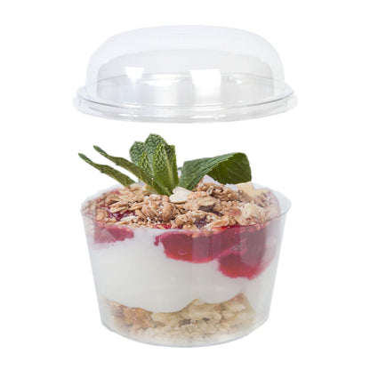 PZ 50 gobelets en plastique transparent 300cc + couvercle